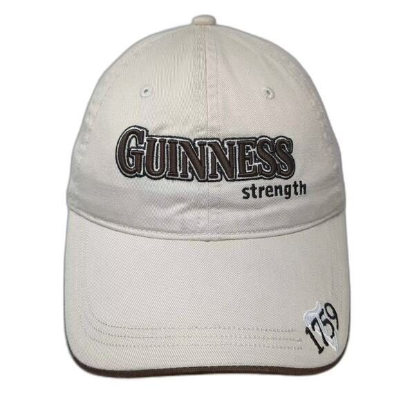 Guinness Other - Guinness Baseball Cap Beige Brown OS Hat Strapback Embroidered Strength 1759